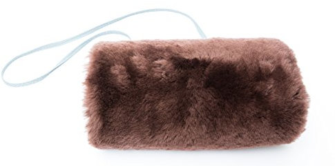 Reissner Lammfelle Engel warmer Lammfell Muff Handwärmer für Damen und Herren mocca braun