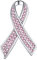 U7 Épingle Femme Broche Octobre Rose Plaqué Or Blanc avec Pierres Pins Accessoire Fantaisie - Ruban Rose Octobre Rose Accessoires