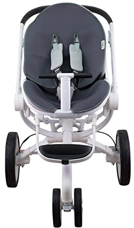 JYOKO KIDS Sitzauflage kompatibel mit Quinny Moodd, Stokke, Cybex 100% Baumwolle (Marengo)