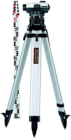 Kit de nivellement trépied mire télescopique et jalon d'arpenteur AL 26 Plus Set Laserliner