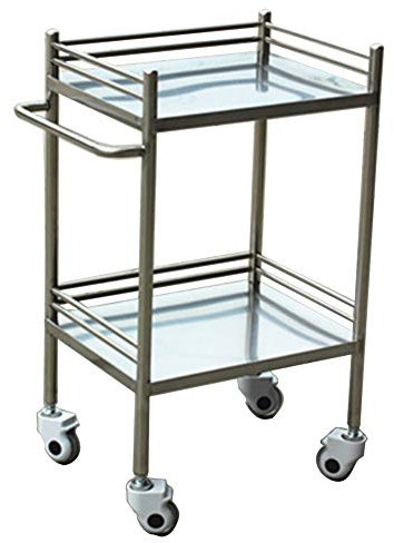 YZJJ Edelstahl Küche Servierwagen Reinigungswagen Catering Regalwagen Medical Train Cafe Wagen Beauty Salo Regalwagen
