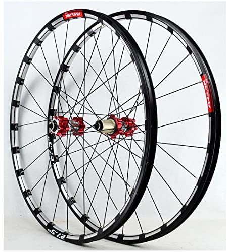 LSRRYD MTB Fahrradfelgen 26 27.5 29 Zoll Scheibenbremse Radradsatz Abgedichtete Lagernabe QR Fahrrad Vorder- Und Hinterrad 24 Loch 7-11 Geschwindigkeit Kassette (Color : A, Size : 27.5inch)