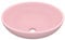 vidaXL Luxuriöses Waschbecken mit Abflussloch Waschschale Aufsatzwaschbecken Waschtisch Waschplatz Handwaschbecken Matt Rosa 40x33cm Keramik Oval