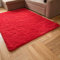Carpeto Rugs Shaggy Teppich Wohnzimmer Flauschig - Wohnzimmerteppich Modern - Flauschiger Kuschelteppich Hochflor - Weich Langflor Teppich Kinderzimmer, Schlafzimmer - Rot - 200 x 300 cm