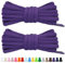 Stepace 2 Paia di Lacci Arrotondati da 60cm per Sneakers, Lunghezza 200cm 18 Colori, Lacci per Scarpe Viola 100cm