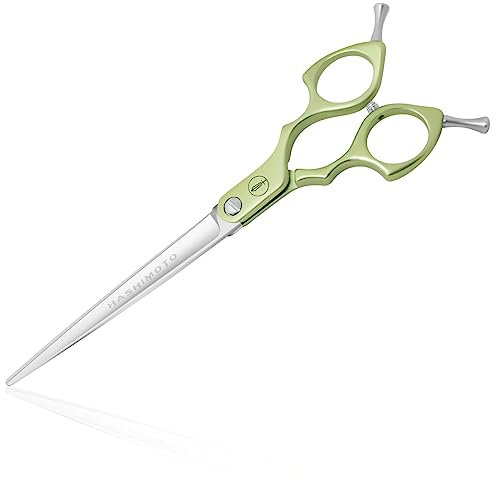 HASHIMOTO Hundeschere für die Fellpflege, Fellpflegeschere für Hunde, gerade Klinge, extrem leicht, matte Oberfläche, entworfen für professionelle Haustierfriseure oder Familien-Heimwerker.