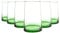 Nicola Spring Merzouga Recycelte Highball -Brille - 320ml - Grün - Pack Von 6