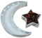 MEYENG Plateaux De Eid Mubarak, Vaisselle Ramadan, Plaque De Service De La De Lune Exquise, De La Lune Snack Food Snack Snack pour Ramadan Festival Home Table Decor