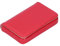 AUNMAS Visitenkarten-Halter, 10,3x6,5x2cm PU-Leder-Namenskartenetui Tragbarer Visitenkarten-Organizer mit Magnetschnalle für Büroleiter(Rot)