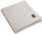 KNIT FACTORY - Jesse Gestrickte Decke XL - Wohndecke - Kuscheldecke - Gestrickte Sofadecke - Plaid aus Wolle - Wolldecke - Beige - 195x225 cm