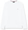 Tommy Hilfiger Men's T-Shirt Stretch Slim Fit Long-Sleeve, White (White), XXL