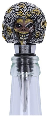 Nemesis Now Tapón de botella de Iron Maiden Killers, con licencia oficial, color plateado, 10 cm