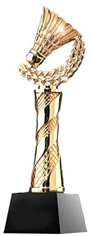 DITUDO Pokale Badminton Gold Trophäe Wettbewerb Metall Trophäe, Sport Wettbewerb Hochwertige Auszeichnung, Badminton Wettbewerb Trophäe Souvenir Dekorationen