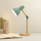 Mengjay Klassische Schreibtischlampe LED Leselampe im klassichen Holz, E27 Vintage Tischlampe Verstellbar Arbeitsleuchte, für Bürolampe, Nachttischlampe für Schlafzimmer, Wohnzimmer(Grün)