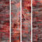 murando PREMIUM PURO Tapete Realistische Tapete ohne Rapport und Versatz 10m Vlies Tapetenrolle Wandtapete modern design Fototapete Rot Beton Grau f-A-0702-j-a