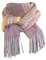 Schal Damen Winter Kariert Groß Warm XXL Winterschal Kuschelig Deckel Fransen Tartan Schal Weich Kariert Elegant Lang Karo Frauen Schlupfschal Deckenschal Hijab Scarf (Y21-Purple, A)
