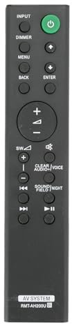 AULCMEET RMT-AH200U Mando a Distancia Reemplazo para Sony AV System HT-RT3 HT-RT4 HT-RT40 HT-CT390 HT-RT3 SA-CT390 SA-WRT3