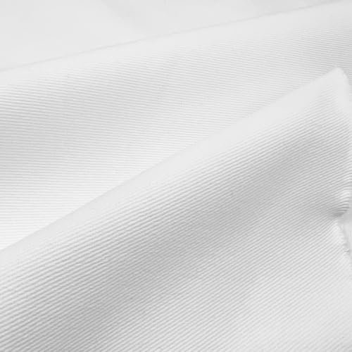 Textrend Jeansstoff Meterware - Haltbares Material - 100% Baumwolle - Kleidung - Heimtextilien - Stoffe Meterware - Textilien 1x1.5m (Weiß)