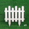 Yclty 4Pcs Bordure de Jardin, Blanc Clôture Extérieure en PVC, Grillage Frontalière de Pelouse Gazon Bord (Size : 50x40cm)