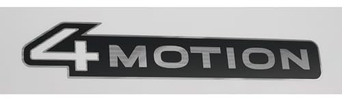 Volkswagen 2HJ853675CYZJ Dekorfolie 4Motion Schriftzug Folie Aufkleber, Silber/schwarz