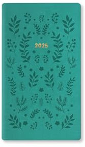 Letts of London Woodland Kalender 2025, Wochenansicht, mittelgroß, Grün