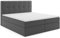 MRGROUP Boxspringbett mit Bettkasten PATRYCJA 180 x 200 cm geflechtes Stoff Polsterbett mit Bonell-Matratze und Topper Doppelbett mit Stauraum Bett für Schlafzimmer Gepolstertes Kopfteil H3 dunkelgrau