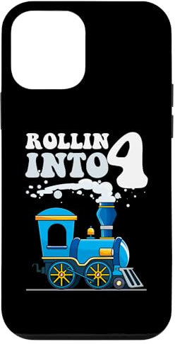 Hülle für iPhone 12 mini Rollin' Into 4 Train, 4. Geburtstagsfeier, vierjährige Jungen