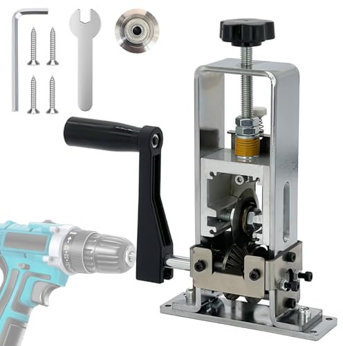 LILOOVKE Pelacables 1-25mm Herramienta Máquina Pelacables para Manivela o Taladro Manual Se puede fijar o quitar para Reciclaje de Chatarra de Cobre（plateado）