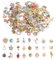 LbsAMP 150 Stück Charms Großhandel für Schmuckherstellung - Anhänger für DIY Halskette, Armband, Ohrring - Bastelbedarf
