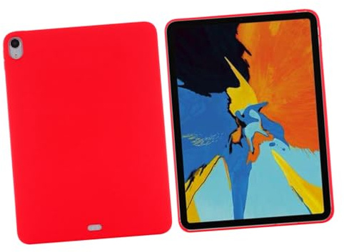 UTHCLO Liquid Silicone Flat Cover for Air Fire Tablet Case Protective Case Corner Protection Drop Resistance Red