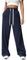 PINSPARK Jogginghose Damen Sporthose Lang Baggy Traininghose High Waist Freizeithose Lockere Sweatpants mit Elastischem Bund Weites Gerades Bein Yoga Gym Hose Laufhosen Navy Blau L