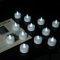 Lot de 24 bougies chauffe-plat LED, alimentées par piles, scintillement réaliste et lumineux, la durée d'utilisation est de 200 heures +, pour la décoration de mariages d'Halloween (blanc froid)
