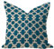 WSDESDEC Solider Kissenbezug, 40,6 x 40,6 cm, blau, geometrisch, ethnisch, orientalisch, Ikat-Land, spanischer Orient, traditioneller Frühlingsdekor, quadratisch, Leinen, Kissenbezüge für Stuhl,