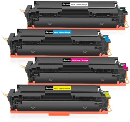 LeciRoba 067H für Canon 067H 067 Toner für Canon i-SENSYS LBP631Cw LBP632Cdw LBP633Cdw MF651Cw MF653Cw MF654Cw MF655Cdw MF655Cw MF656Cdw MF657Cdw MF657Cdw MF657Cdw MF657Cdw (mit Chip,4-Pack)