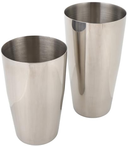 2pcs Boston Shaker, Shaker à Cocktails en Acier Inoxydable Ensemble pour le Barman, 500 800 Ml de Tasse, Lave-vaisselle Bar Bark Brinker, Ensembles de Barres Isolés pour des
