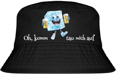 Fischerhut - Wackelkontakt ODER Tau mich auf Fun Sonnenhut – Malle 2025, lustiger Party Hut, JGA, Mallorca Tour