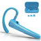 Bluetooth Headset V5.4 Wireless Freisprech Telefon mit CVC 8.0 und ENC Dual Mikrofon, Bluetooth Ohrhörer kabellos mit 25h Sprechzeit, 120h Standby Headset Handy für Autofahren Büro Business, Blau