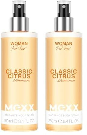 MEXX WOMAN Body Mist, leichtes, blumig-frisches Körperspray für die moderne, optimistische Frau, 250ML (Packung mit 2)