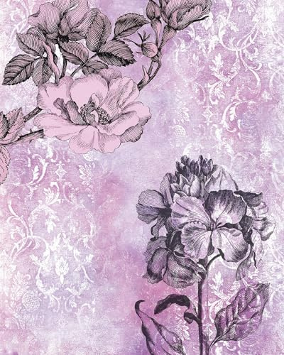 Sanders & Sanders Fototapete Barock Rosa und Lila 200 x 250 cm