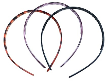 3pcs Bandeau Peigne de Dents Serre-Tête de Largeur Accessoires pour Cheveux pour Femmes Filles.Bandeaux En Plastique, Bandeau Peigne De Dents, Antidérapant Hoop Band pour l'extérieur, Sport, Yoga, Maq