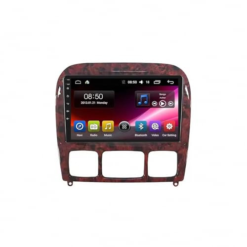 Radio Navigator Satellite Navigator für Benz W220/W215/S280/S320/S350/S400/S500/CL600 Bluetooth Freisprecheinrichtung, Radio, Bildschirm, Lenkradsteuerung, Mirrorlink, 4 Kern 1G+32G