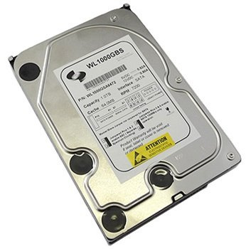 White Label 1TB 64MB Cache 7200RPM SATA2 (3.0Gb/s) 3.5 Desktop Hard Drive (For PC,Mac,CCTV DVR,Server,NAS)- w/ 1 Year Warranty