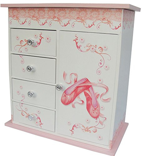 Children's Twirling Ballerina Musical Jewellery Box by Mele & Co