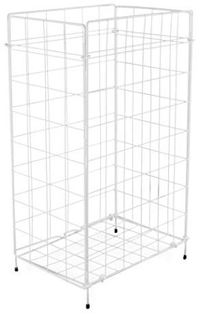 Funny AG-450 Gitterabfallkorb, Metall, zusammenlegbar, weiß, 60 liter, 400 x 230 x 640 mm