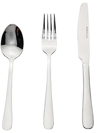 Olympia S385 Buckingham Cutlery Sample Set, Stainless Steel (Pack of 3)