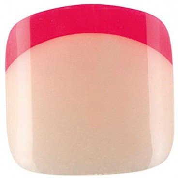 Kit 28 faux ongles pieds Idyllic Nails Neon French