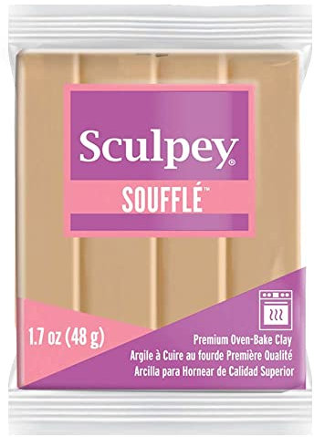 Polyform Sculpey Su 6301 48 g Individual Soufflé Clay Bar, Latte
