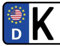 Werbetechnik Sotirios Papoutsis 2X Kennzeichen Aufkleber USA Nummernschild Sticker (ca.2 cm)