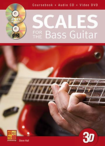Scales For The Bass Guitar In 3D, w. Audio-CD + DVD