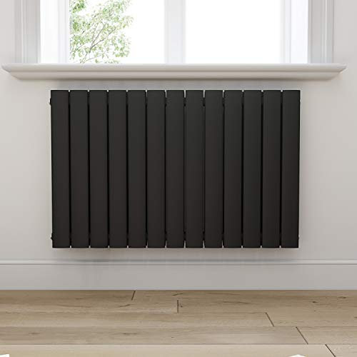 ELEGANT Design Heizkörper 630x1001mm Doppellagig Badezimmer/Wohnraum Seitenanschluss Antrazit Flachheizkörper Badheizkörper Radiator